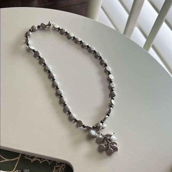 Elegant Pearl Necklace with Charms - Picture 1 of 1